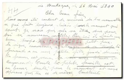 NANTES — In het Plantentuin — « De Reeën », van Gardet — Achterkant