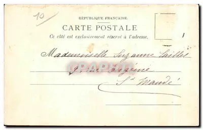 Intérieur de la Cathédrale — Troyes, le 5 Janv. 1902 — J.S.T. No.18 — Verso