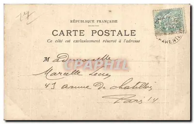Environs de ROYAN — Rocher à Vallières — Nouvelles Gazeuses — Verso