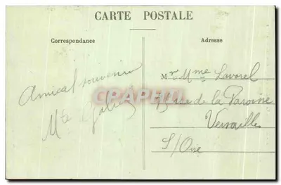 Stara pocztówka Nancy Katedra Widok Z Rady Miasta — Rewers