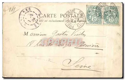 Pont-l'Évêque — Igreja de São Miguel — B. F., Paris — Verso