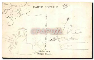 Langrune-sur-Mer — Wnętrze kościoła (XIII wiek) — Gaby, nr 56 — Rewers