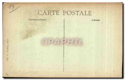 Aix-en-Provence — Fontein van de Rotonde — Uitgever B.P.D. n°1341 — Achterkant
