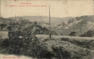 Cransac - Cume da Montanha do Montet — L'Aveyron — Fototipia Laboucous Frères Toulouse