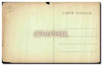 Bilhete postal antigo Millau Igreja do Coração Sagrado — Verso