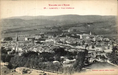 Limoux — Vista geral — Fototipia Labouche Frères, Toulouse