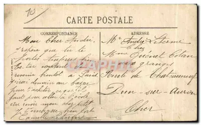Stara pocztówka Troyes Muzeum Tramwajowe — Rewers