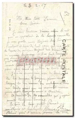Clermont-Ferrand — Vista del Liceo Jeanne-d'Arc — Editor G. D'O. n°397 — Reverso