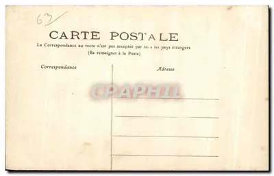 Mont-Dore - Fonte do Panthéon e Galeria Pasteur — L'Auvergne, n° 309 — Verso