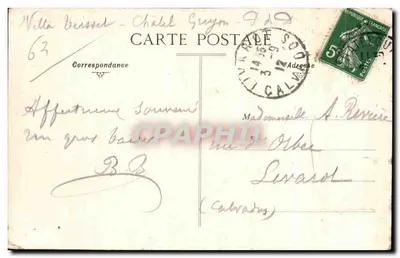 Panorama van CHATEL-GUYON (P.-de-D.) — uitgever Paris-Poste, nr. 131 — Achterkant