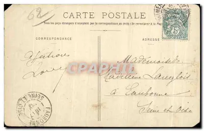 Boulogne-sur-Mer — O Caisso Gambetta — editor L. D., B., 74 — Verso