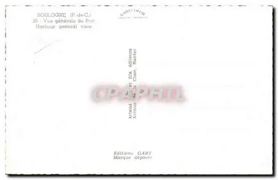 Boulogne-sur-Mer — Ogólny widok portu — Wydawnictwo Gaby, Nantes — Rewers