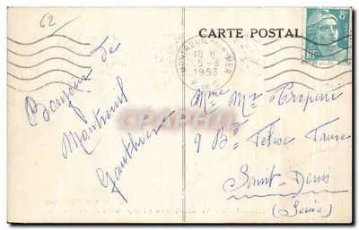 Montreuil-sur-Mer — Vista Externa dos Muros e Fonte dos Clercs — Edição Leclercq — Verso