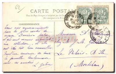 Boulogne-sur-Mer — Boulevard Sainte-Beuve — La Capelle, vicino a Boulogne — Verso
