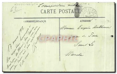 Arras - O Hotel de Ville e o Campanário — L. C. — Edição da Sociedade dos Artes de Saint-André, Arras — Verso
