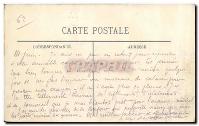 Arras – Ângulo da Place de la Gare e da Rue Gambetta – destruído após a guerra 1914-1915 – Charles Ledieu, Arras — Verso