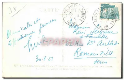 Vista aérea de Mélie — Saint-Hilaire-du-Touvet (Isère) — Edições Mélie — Verso