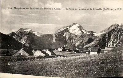 दौफिने — बॉर्ग-ड'ओइसां के आसपास — वेनोसक के अल्प और मुजेल (3479 मीटर) — E.R.