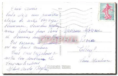 Bléré (Loire-et-Loire) — Herinnering aan — Echte Fotograaf — Achterkant