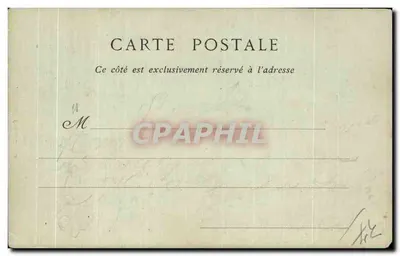 Tours — O Square do Arcebispo — Boissetier Editor, Tours, n° 406 — Verso