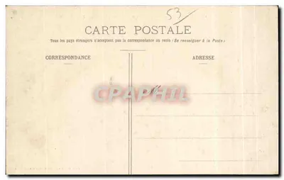 Castelo-Gaontier (Mayenne) — Vista geral do Hospital — Edição J. Malicot, fot. Sablé-sur-Sarthe — Verso