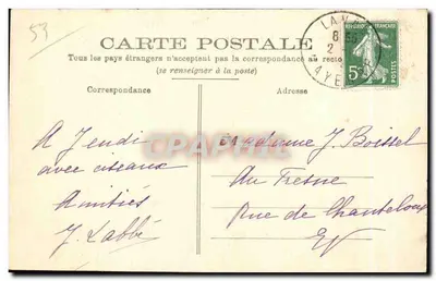 Vale da São Pedro, perto de Laval — cliché Humel-Jullier & Cie — Verso