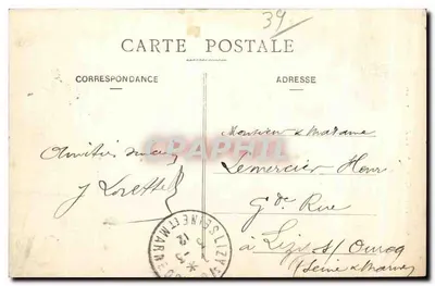 Morez - L'Écalude — Jura pittoresco — editor desconhecido — Verso