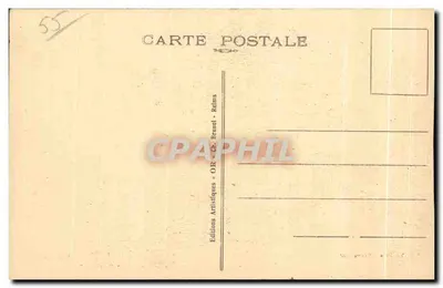 Clermont-en-Argonne — Hotel dos Viajantes em 'Belle Vue' — Editor: Ch. Bruneel — Verso