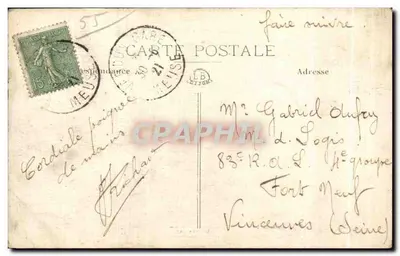 Verdun "Zijn Ruïnes" — La Rue Beaurepaire — Foto van Verdun — Achterkant