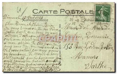 Bagnolés-de-l'Orne — Saída dos Banhos — LL. n° 461 — Verso