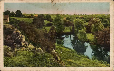 Bilhete postal antigo Environs d'Avesnes-sur-Helpe (Nord) Les Rocs de St Hilaire
