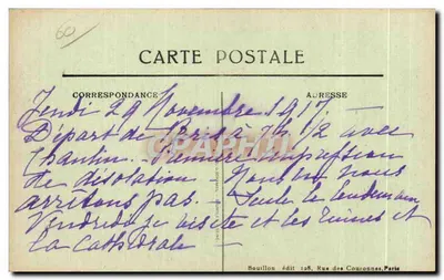 Senlis — wrzesień 1914. Licorne, ulica Bellon i ulica Rougemaille — Rewers