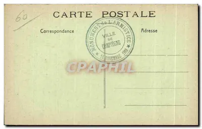 Uroczystość otwarcia Pomnika Armistycyjnego — Compiegne — E. Hutin, fot. — n°60 — Rewers