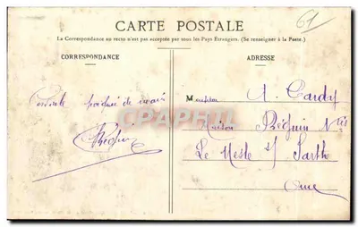 Flers - Jezioro zamkowe — J. Alleaume-Morel, wyd., Flers (Orne) — Medalia brązowa, Paryż 1905 — Rewers