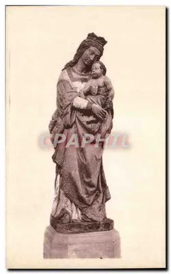 Estátua da Virgem com o Menino — Morienval (Oise) — Foto P. Duclos