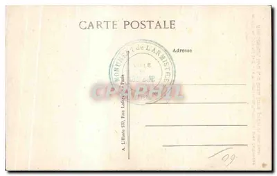 Las Compiègne — Pomnik Armistycja, blisko Reithondes — René Compain, strażnik pomnika — Rewers