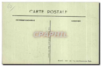 Senlis — Zniszczenia wojenne w sierpniu 1914 — Rue de la République — Wyd. Fot. Schmalt, wyd. Boutillo — Rewers