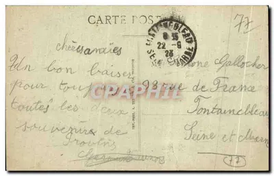 Provins — Brama Jouy (z zewnątrz), XII wiek — Zbiór Vernant — Rewers