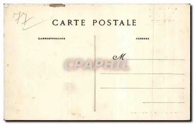 Las Inundaciones en Mentereau — 26 Enero 1910 — El Quai d'Yonne — Fototipo L. Ménard, Fontainebleau — Reverso