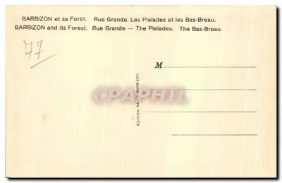 Barbizon i jego Las — Wielka ulica — Pleiady i Bas-Breaux — Wydawnictwo Radio Barbizon — Rewers