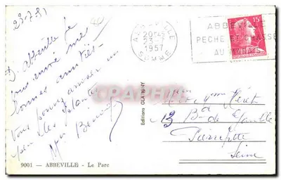 Abbeville - El Parque — Ediciones Clatney, n° 9001 — Reverso