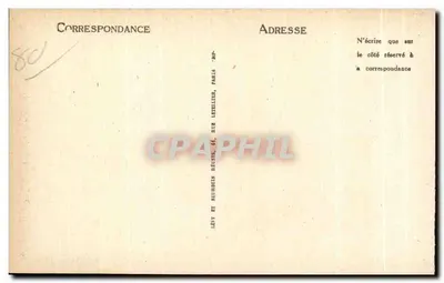 Cartolina d'epoca Abbeville L'Église saint Vultran — Verso