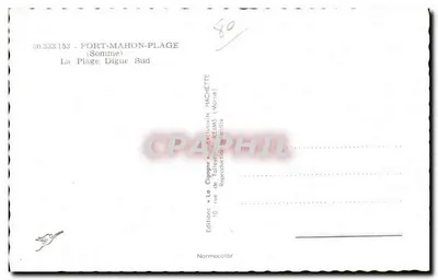Fort-Mahon-Plage — A Praia Digue Sul — Edições « La Cigogne » — Verso