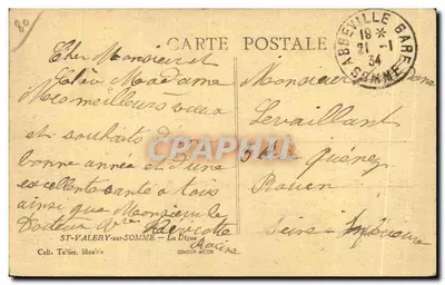 La Digue — Saint-Valery-sur-Somme — Coleção Télier, livraria — Verso