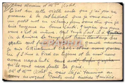 Amiens - Kwatera Friant 51me — wydawca Amiens, n° 47 — Rewers