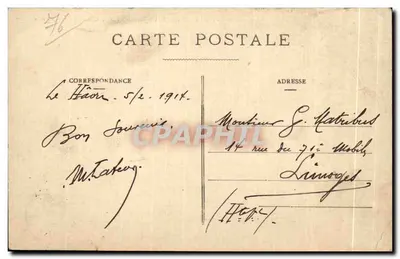 Chalets sul Côteau di Ste-Adresse — Nice-Havrais — C.V. 2530 — Verso