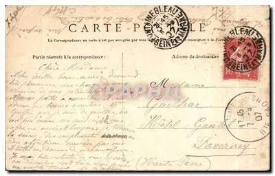 NEMOURS — Bief du Moulin de la Ville — G. D. N. G. Nemours — Rewers