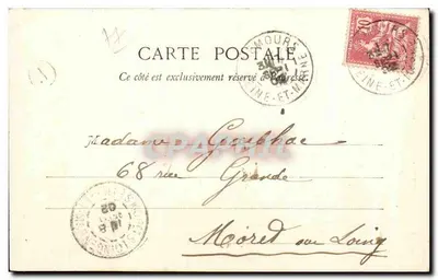 Saint-Pierre-les-Nemours — Świątynia — Lib. Vie Daiguière & S. Rue de Paris, Nemours — Rewers