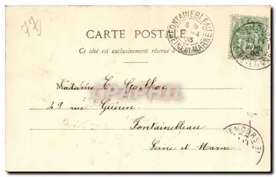 Nemours — Ogólny widok z Laris — Lib. G. Mallet, Nemours — Rewers