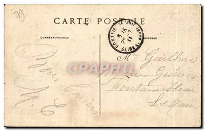 Nangis (S.-et-M.) — L'Hôtel-de-Ville et les Fossés de l'Ancien Château — S. L. (S. et M.) — Rewers